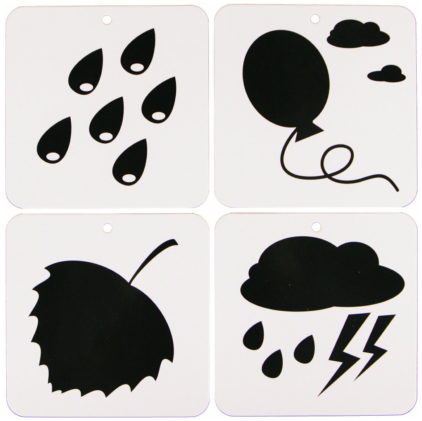 Картинки монтессори для новорожденных черно белые