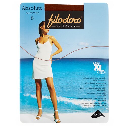 Колготки Filodoro Classic ABSOLUTE SUMMER 8 размер 5/XL, glace (Коричневый)