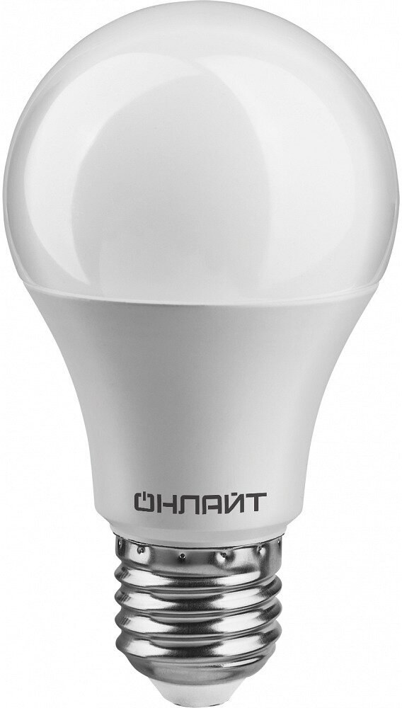 фото Лампа светодиодная Онлайт Е27 4000К 12 Вт 1000 Лм 176-264 В груша матовая
