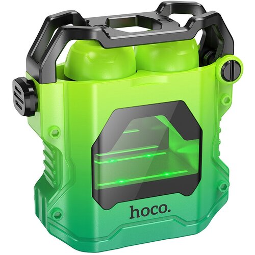 Наушники EW33 HOCO беспроводные наушники капельки противоударный кейс зеленые 2889₽