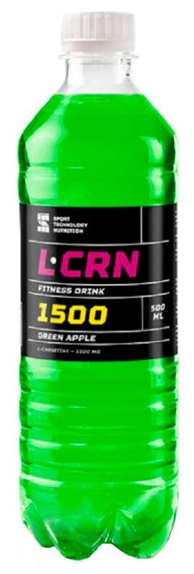 Спортивные технологии Fitness Drink L-Carnitine 1500 500 мл 1 шт (Спортивные технологии) Зеленое яблоко