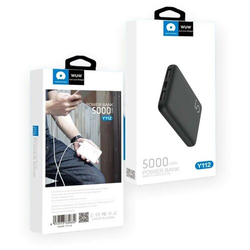 Повербанк Power Bank 5000mAh Выход 2-USB Вход micro USB черный 92000₽