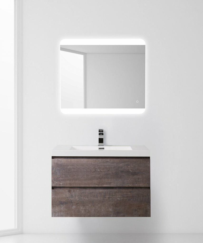 Мебель для ванной BelBagno LUCE-800-2C-SO-PT Stone (камень) - фотография № 1