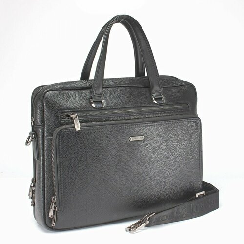 Портфель BradFord, на молнии, для мужчин, черный