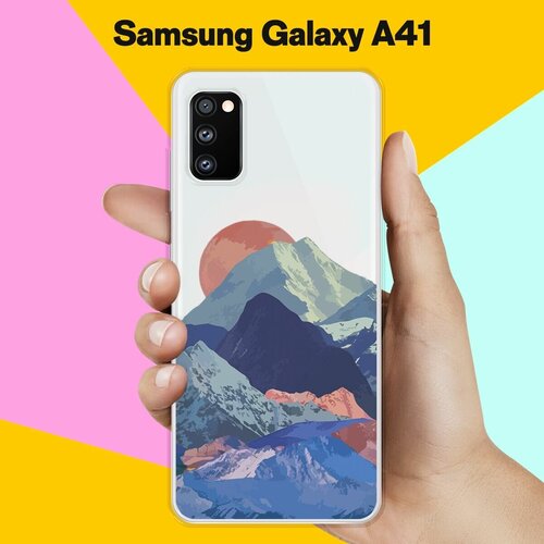 пластиковый чехол микки и мини 5 на samsung galaxy a41 самсунг галакси а41 Силиконовый чехол Горы на Samsung Galaxy A41