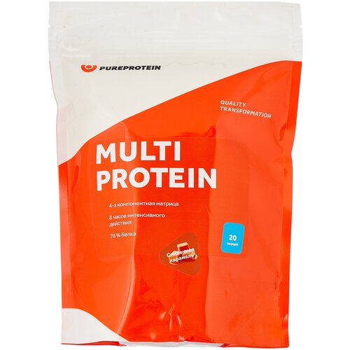 Протеин Pure Protein Multi Protein, 600 гр., сливочная карамель протеин vplab protein mousse 330 г карамель