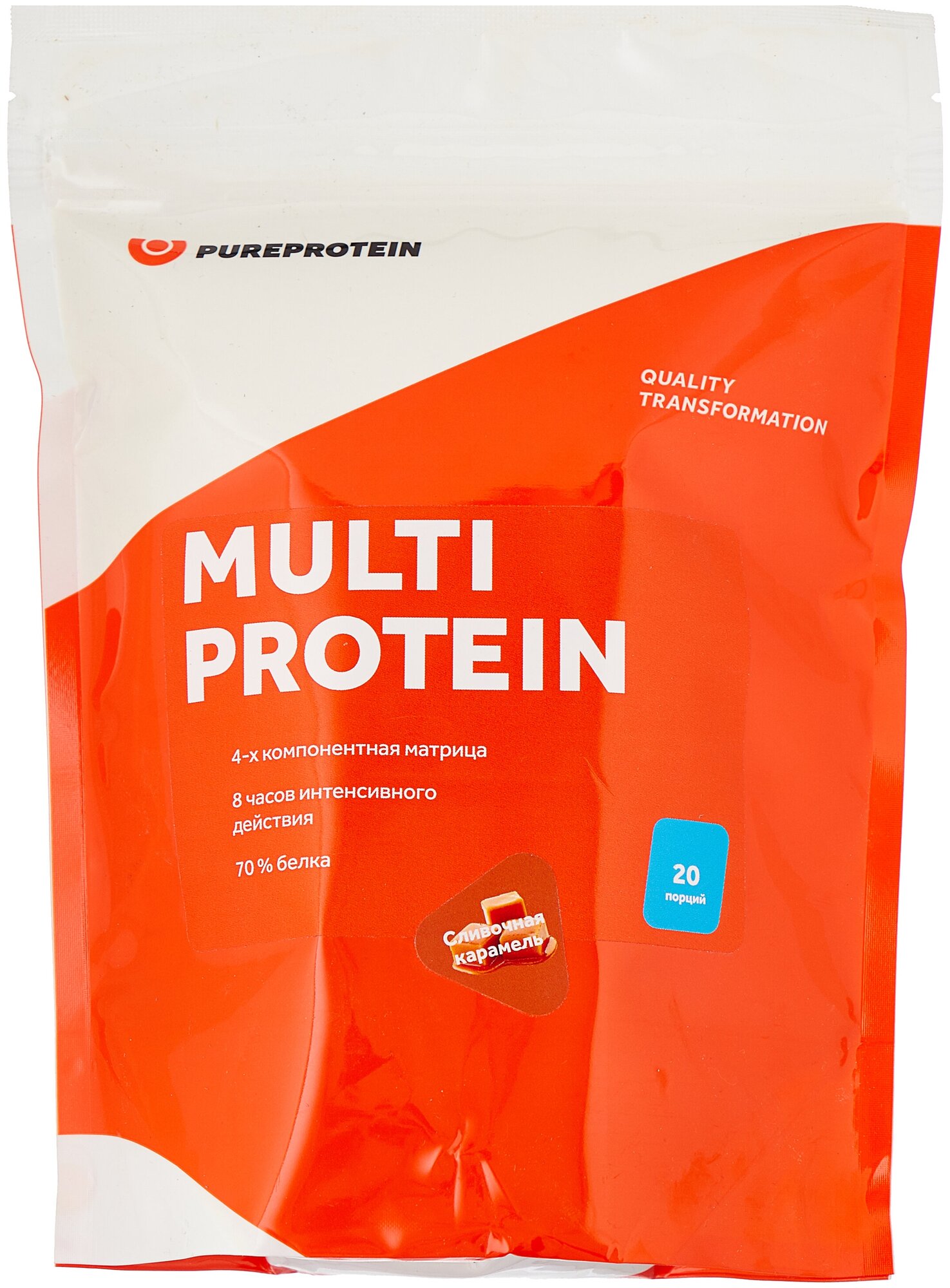 Мультикомпонентный протеин Multi Protein от PureProtein 600 г : Сливочная карамель