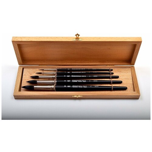 фото Набор кистей roubloff № 1 из 5 кистей белка в шкатулке набор №1