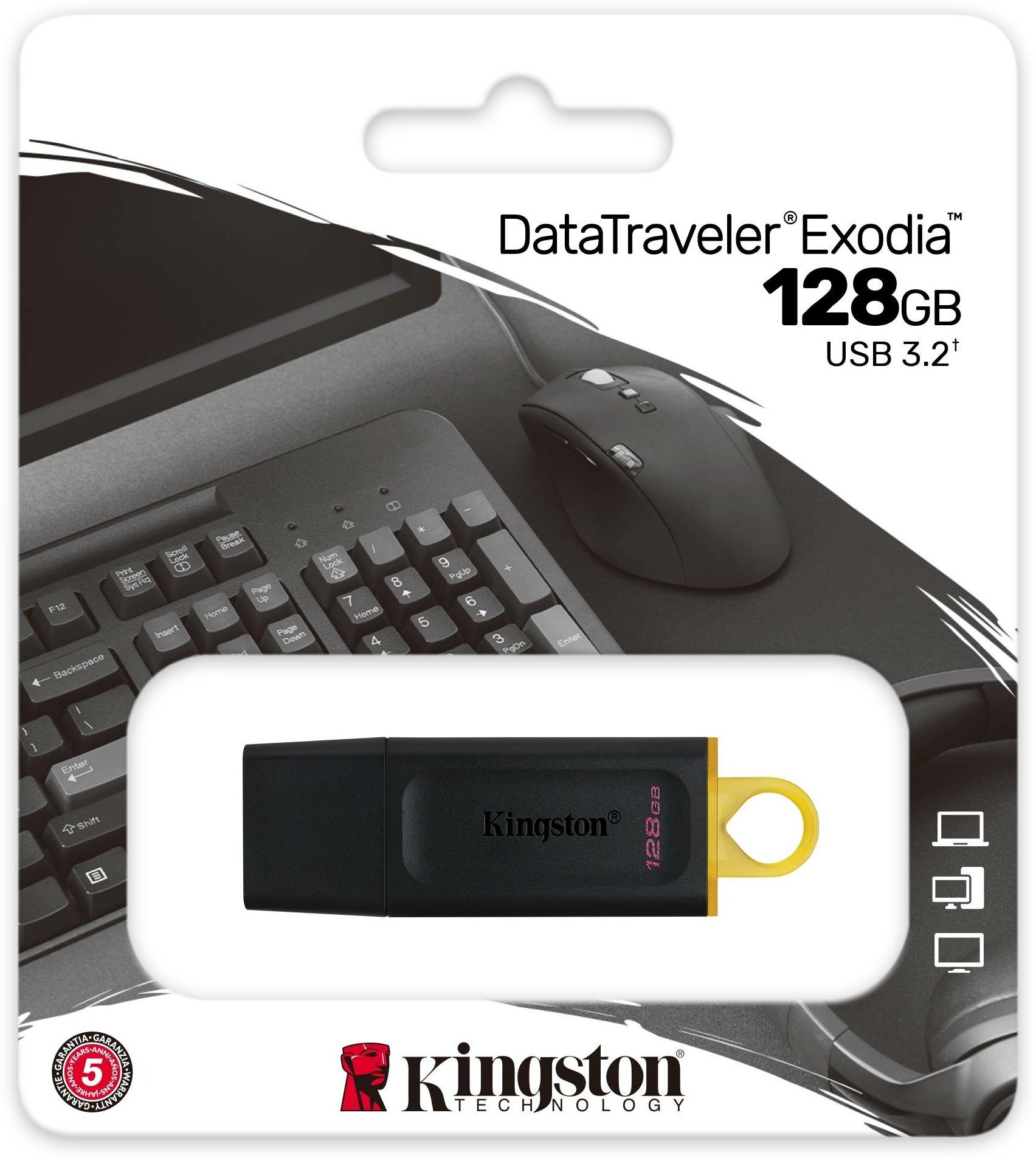 USB накопитель Kingston Exodia 128GB USB3.2 - фотография № 2