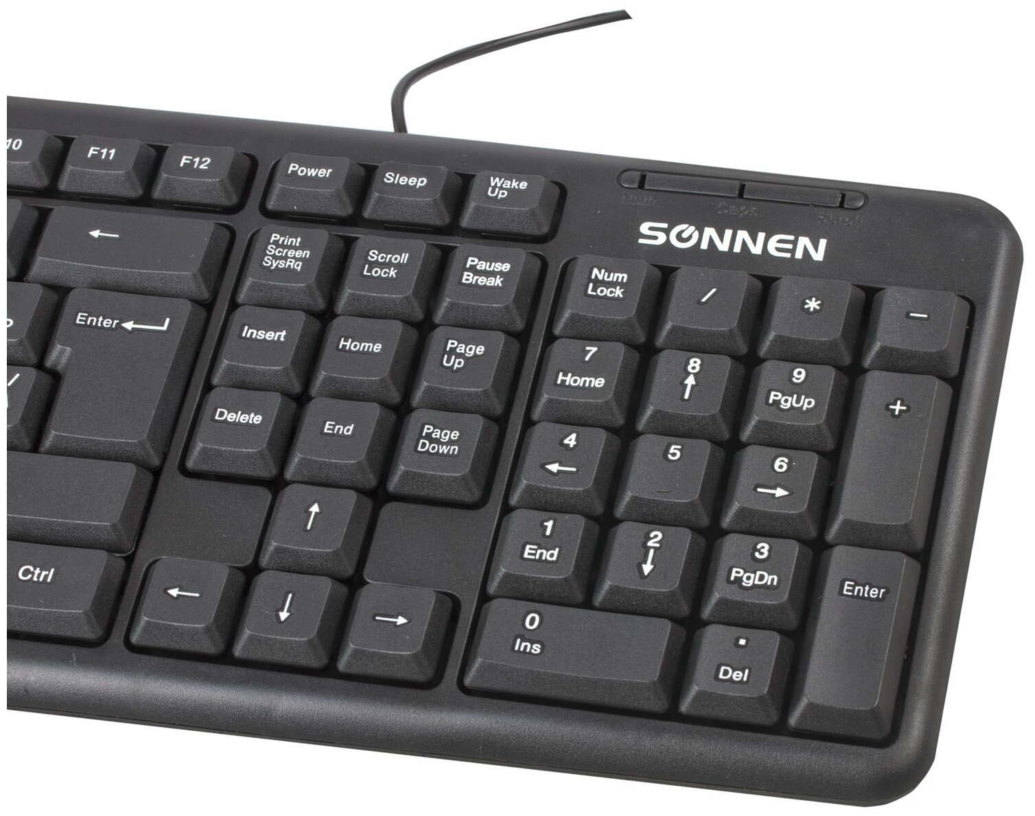 Клавиатура SONNEN SONNEN 512651 USB, 107 клавиш, черная - фото №6