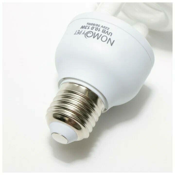 Лампа ультрафиолетовая для террариума Nomoy Pet ND-09-10-13Вт, UVB 10.0, 13Вт, цоколь Е27 - фотография № 2