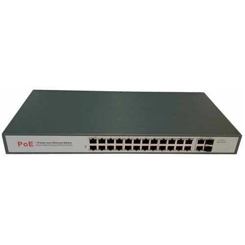 Коммутатор HTV-POE3124 24 портовый PoE 10100 Mbps 22 UpLink TP-SFP Combo PoE Switch 3180000₽