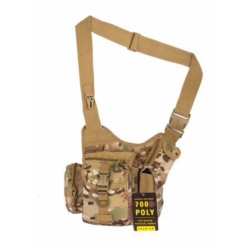 фото Тактическая сумка gongtex multi-sling bag, арт 0445, цвет мультикам (multicam)