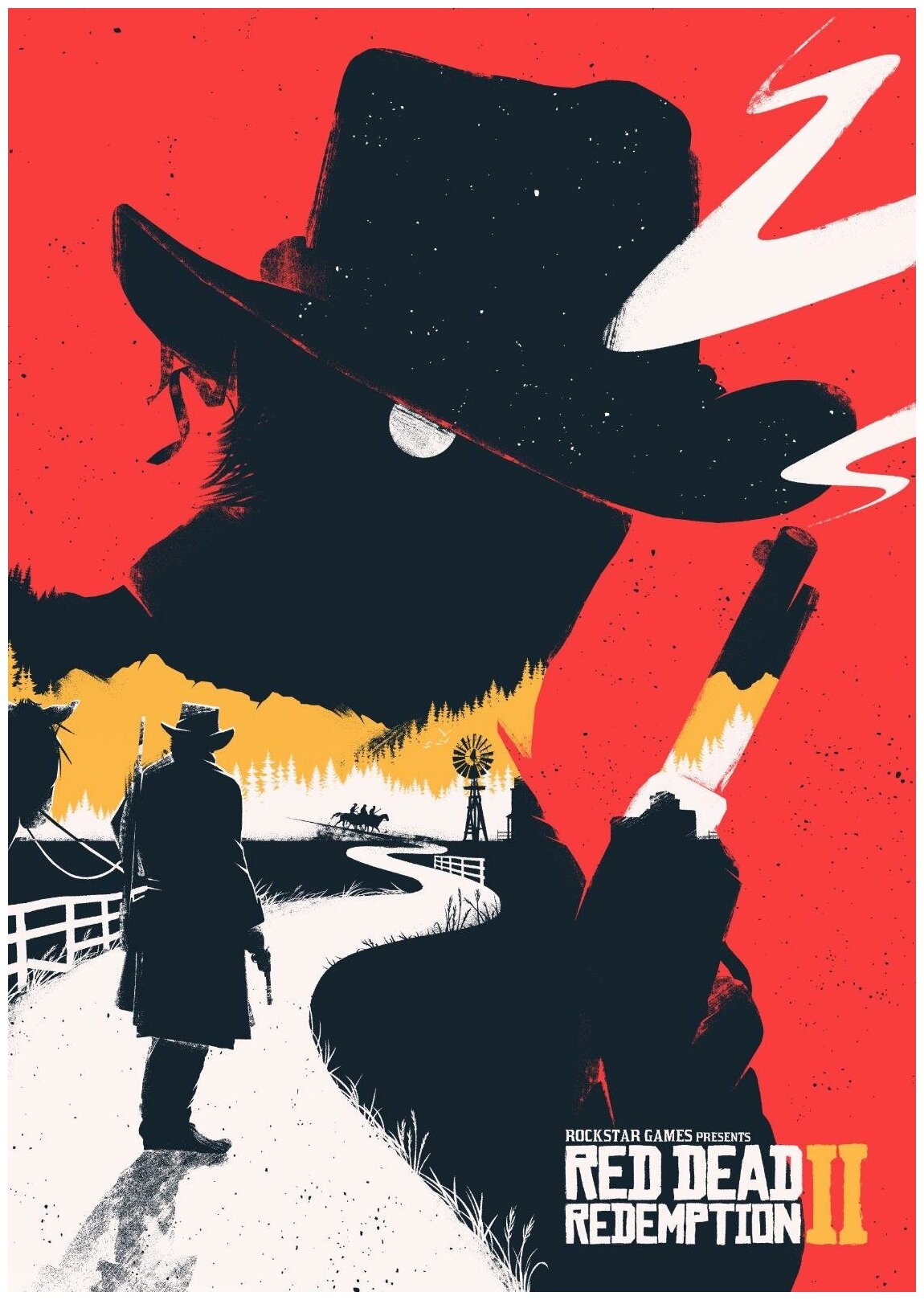 Постер / Плакат / Картина на холсте Red Dead Redemption. Ранчо