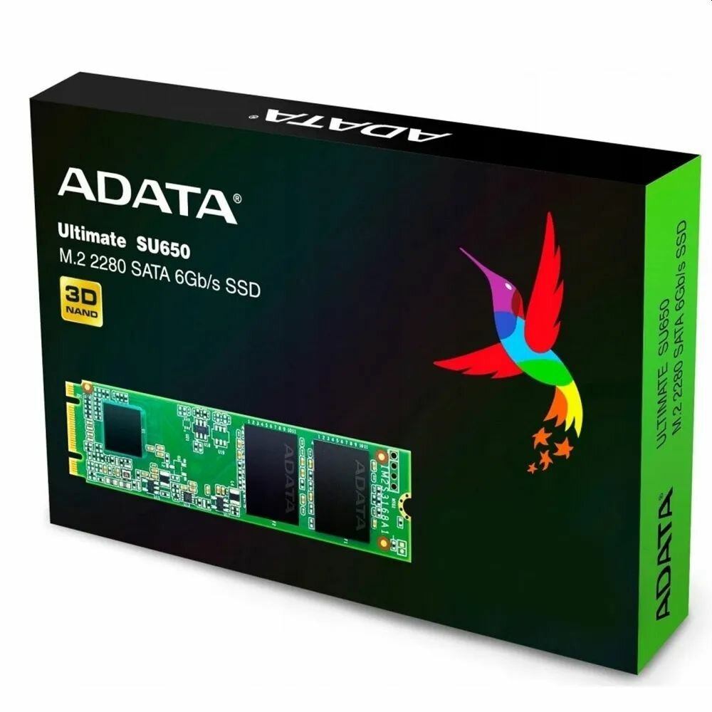 Твердотельный накопитель ADATA Ultimate SU650 1 ТБ SATA ASU650NS38-1TT-C