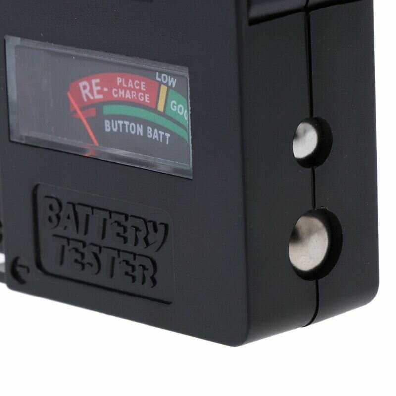 Тестер заряда батареек, аккумуляторов акб 1.5V 3V 9V, измерительный инструмент индикатор емкости батарей 18650 AA AAA C D Крона