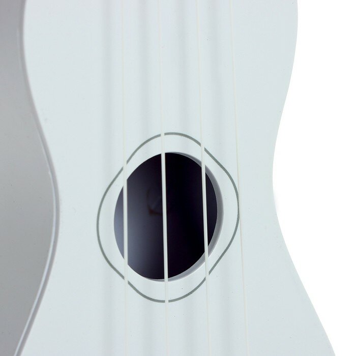Игрушка музыкальная - гитара "Стиль", 4 струны, 38,5 см, цвет белый
