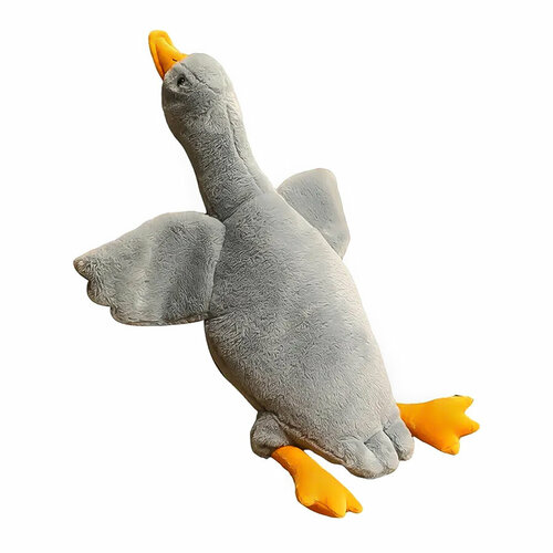 Мягкая игрушка Гигантский гусь 130 см утка, серый