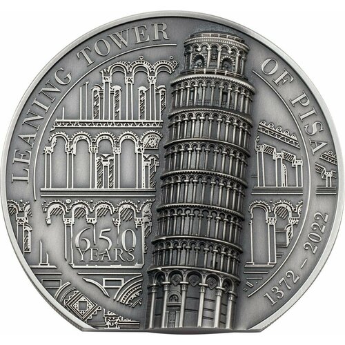 монета серебряная острова кука 10 долларов 2022 iron maiden сендзюцу Монета коллекционная серебряная Острова Кука 25 долларов 2022 Пизанская башня