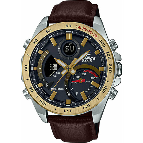 Наручные часы CASIO Edifice ECB-900GL-1, золотой, коричневый