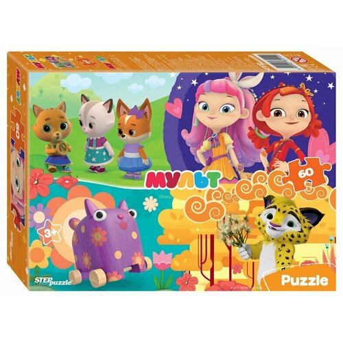 Игрушки Степ пазлы Пазл 60 Сказочный патруль и др. Мульт 81210 Степ /48/
