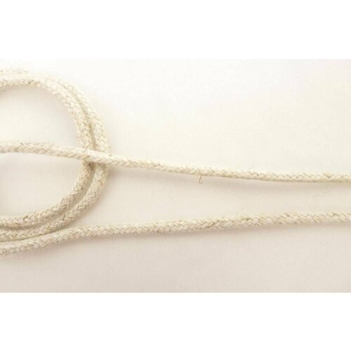 Шнур для шитья, плетеный, белый, 25 м, 1 упаковка шнур для шитья плетеный желтый 25 м 1 упаковка