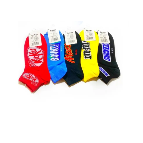 Носки Turkan, 5 пар, размер 36-41, мультиколор женские носки с принтом набор 10 пар разноцветные без шва универсальный размер 36 41