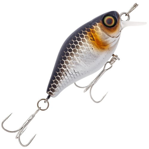 Воблер Jackall Chubby 38мм. 4гр. до 1м. uv mat silver & black floating