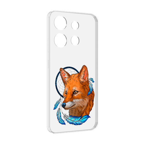 Чехол MyPads лиса и ловец снов для Infinix Smart 7 задняя-панель-накладка-бампер