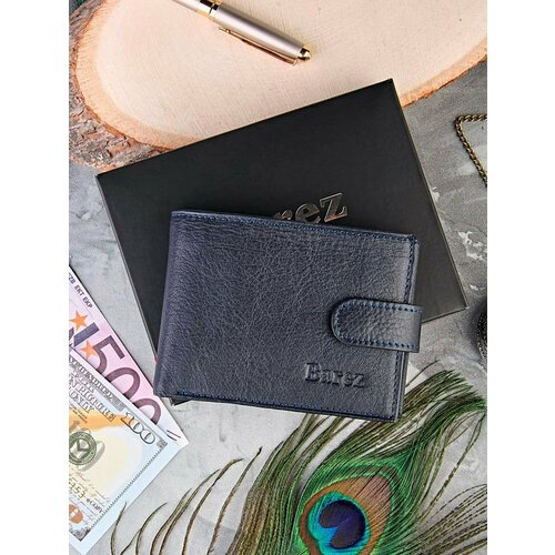 фото Кошелек , фактура зернистая, синий ryzenbaks