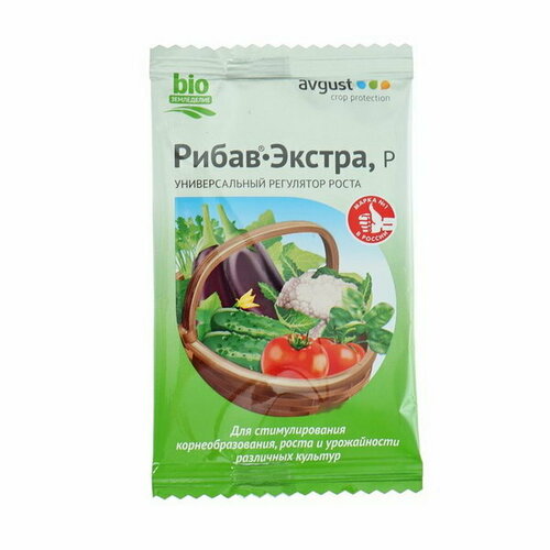 Регулятор роста природный Рибав-Экстра, ампула в пакете, 1 мл, 3 шт. регулятор роста природный рибав экстра ампула в пак 1 мл