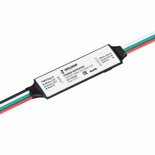 INTELLIGENT ARLIGHT Усилитель SMART-PWM-1022-MIX-SUF (12-24V, 2x2.5A) (IARL, IP20 Пластик, 5 лет) iarl intelligent arlight релейный модуль tuya 701 wf suf 230v 5a iarl ip20 пластик 036221