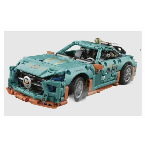 Конструктор 33024 MecFactor Гоночная машина GT, 1294 деталей, спорткар, голубой