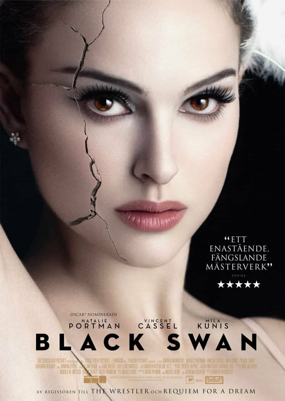 Плакат постер на бумаге Черный лебедь (Black Swan 2010г). Размер 21 на 30 см