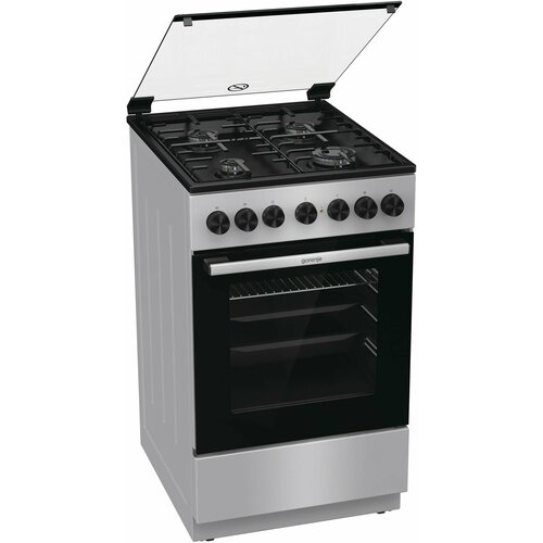 Плита Комбинированная Gorenje GK5B40SH серебристый стеклянная крышка реш сталь 5510400₽