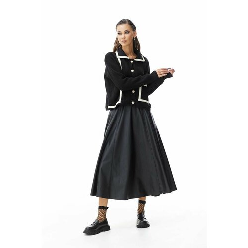 Комплект одежды VesnaLetto, размер 48, черный комплект vienetta брюки застежка пуговицы длинный рукав карманы размер 54 синий