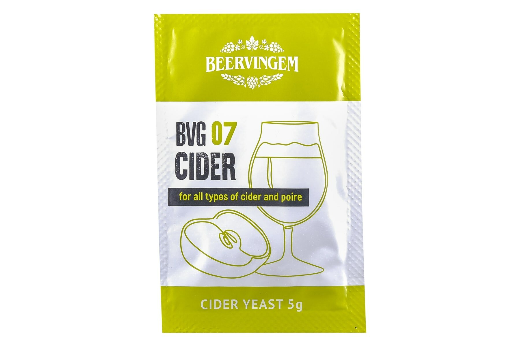 Дрожжи для сидра BeerVingem "Cider BVG 07", 5 гр
