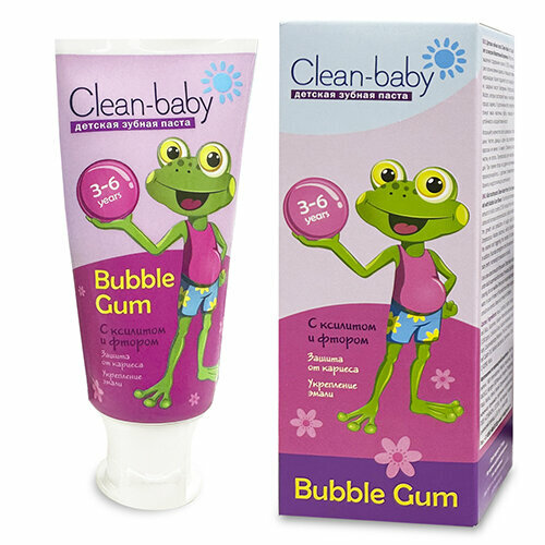 Детская зубная паста CLEAN BABY Clean-baby 3-6 лет 50 мл