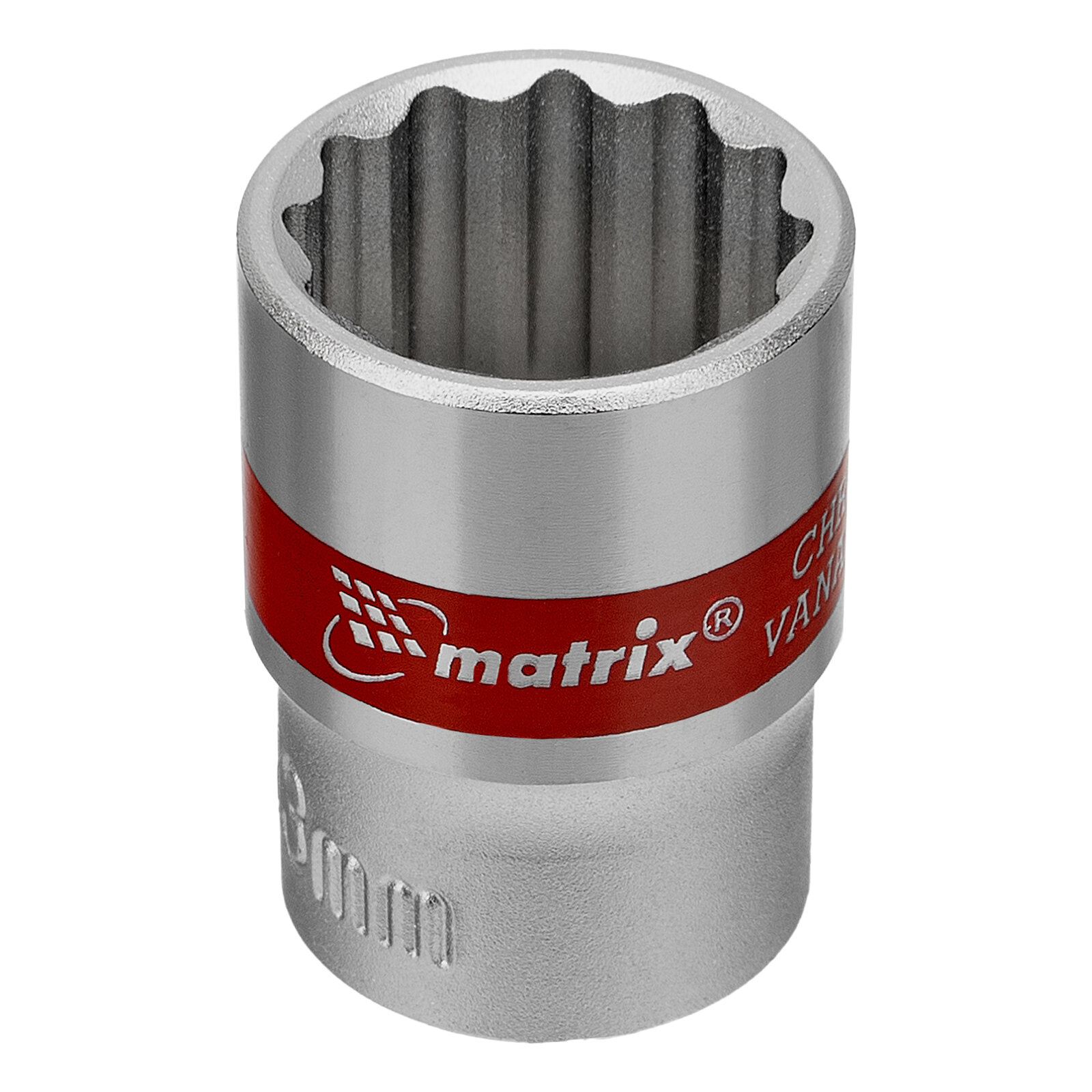 Набор торцевых головок Matrix 13594, 1/4", 12-ти гранные, CrV, 10шт, 4-13мм