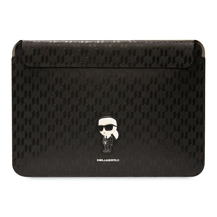 Karl Lagerfeld для ноутбуков 13"/14" чехол Saffiano Sleeve Monogram NFT Karl Ikonik Black