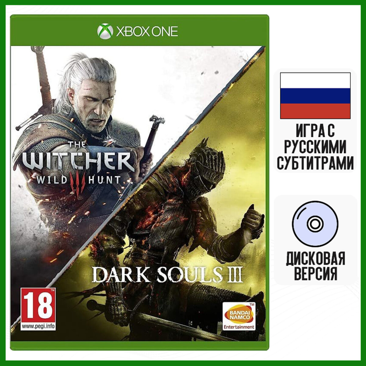 Игра The Witcher 3: Wild Hunt и Dark Souls 3 - Compilation (Xbox One русские субтитры)