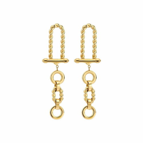 фото Серьги двусторонние cerruti 1881, золотой