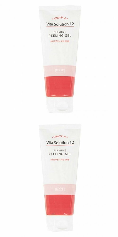 Jigott Пилинг-гель для лица Vita Solution 12 Firming Peeling Gel, укрепляющий, 180 мл, 2 шт.