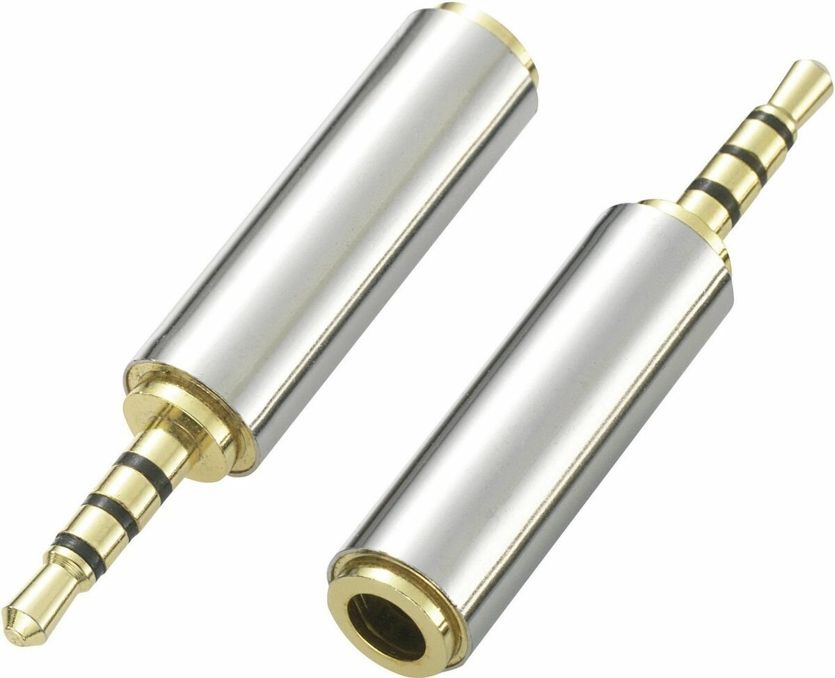 Переходник AUX Jack 2.5 (папа) - 3.5 (мама) — фото 1