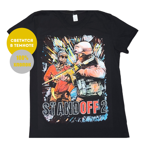 фото Футболка sf, размер 46, черный