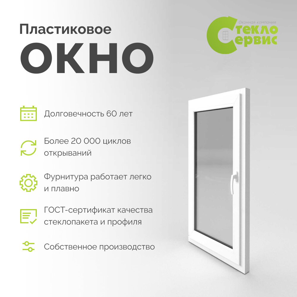Пластиковое окно фрамуга NEOPROVINS 500х400 (ШхВ) с подставочным профилем и москитной сеткой