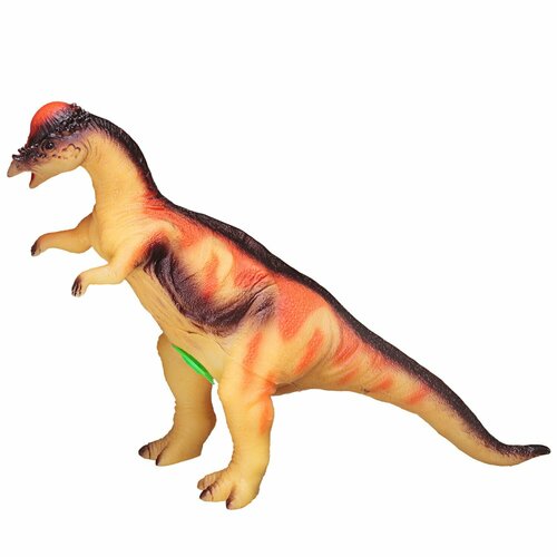 Фигурка Junfa динозавра большая (из мягкого материала) бежево-оранжевая - Овираптор WA-14588/модель2