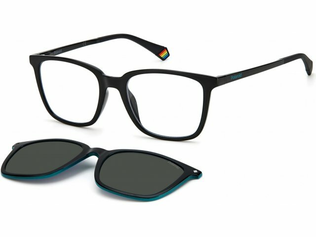 Оправа с солнцезащитным клипоном POLAROID PLD 6136/CS 807, Цвет: BLACK, GREY PZ (PLD-20351480751M9)