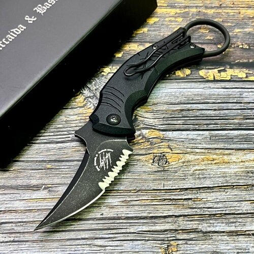 Нож складной Bastinelli Creations BAS18S Mako Folder, PartSerrated Blade