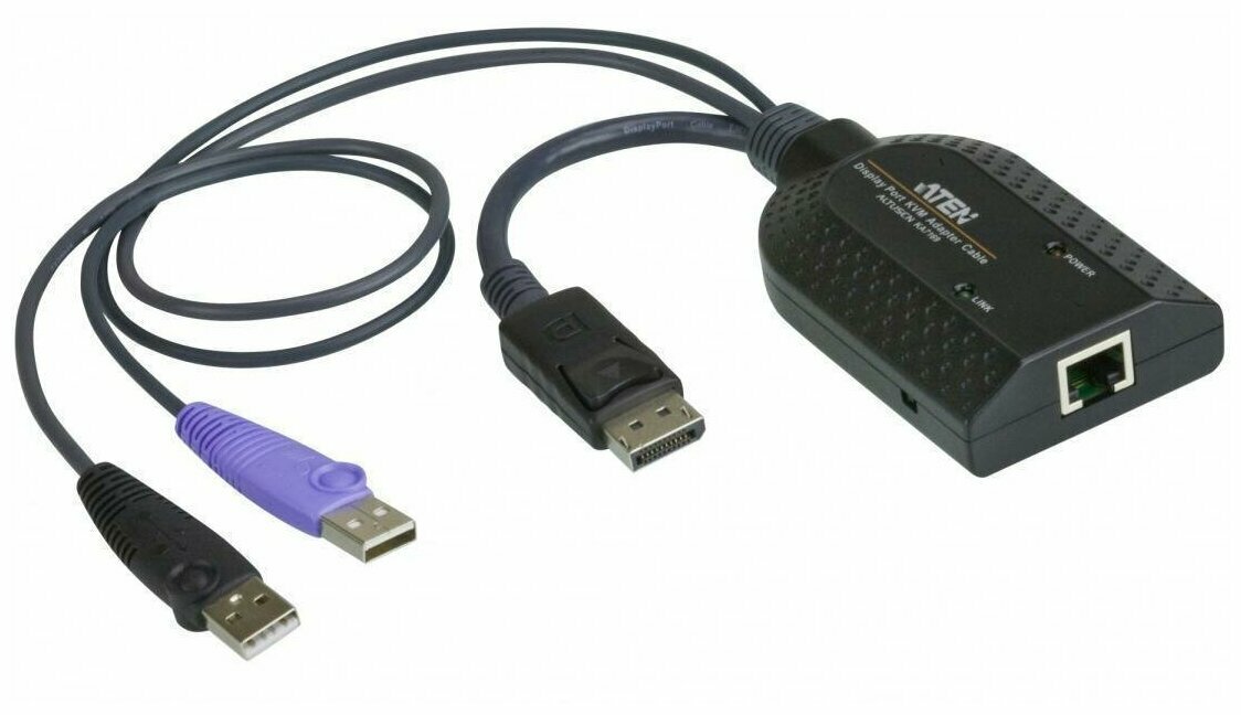 Адаптер Aten CAT5 KVM USB DP 50M VM KA7169-AX